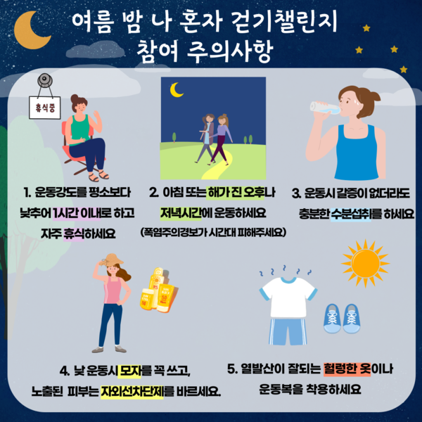 여름밤나혼자걷기챌린지(제공=시흥시)