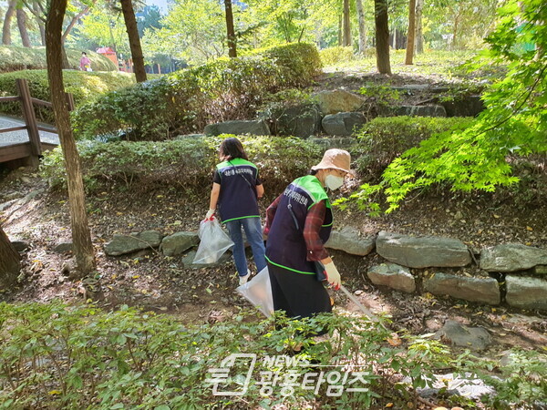 내손1동주자위 추석맞이 환경정화캠페인(사진제공=의왕시)