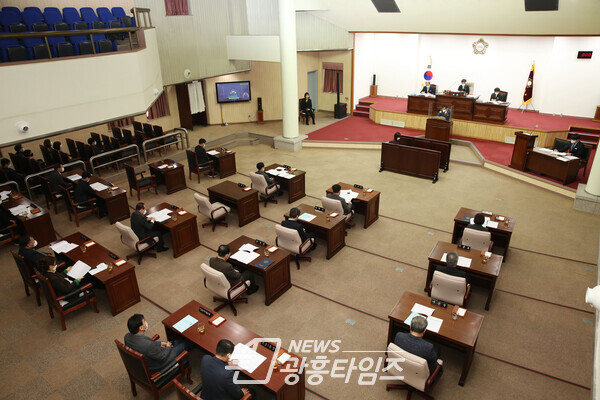 군포시의회 제258회 임시회 본회의(제공=군포시의회) 군포시의회 제258회 임시회 본회의(제공=군포시의회)