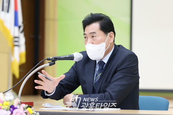 시민과의 대화 나서는 김상돈 의왕시장(제공=의왕시) 시민과의 대화 나서는 김상돈 의왕시장(제공=의왕시)