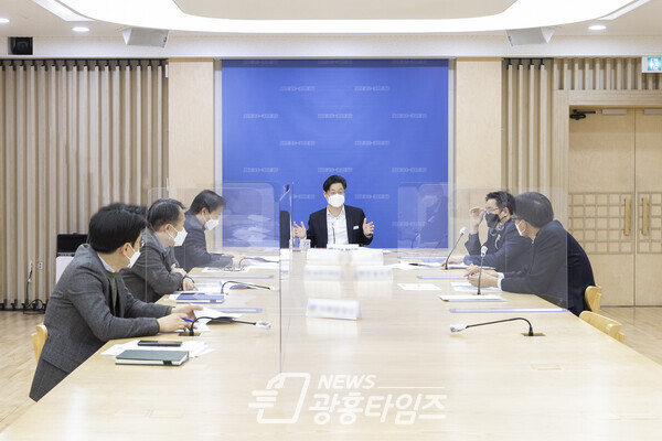 인수위 대비 지역공약 대응전략 회의(제공=경기도)
