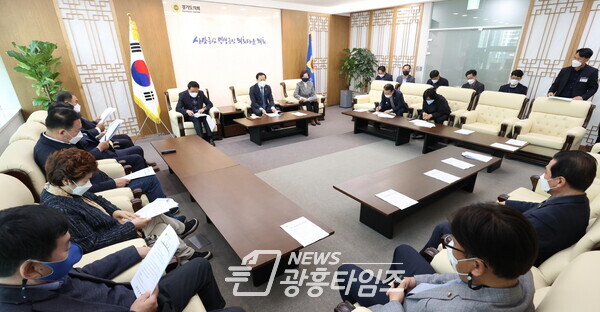 장현국 의장, 의장단 등 정담회서 '제10대 의정활동' 성공적 마무리 주문 (제공=경기도의회)
