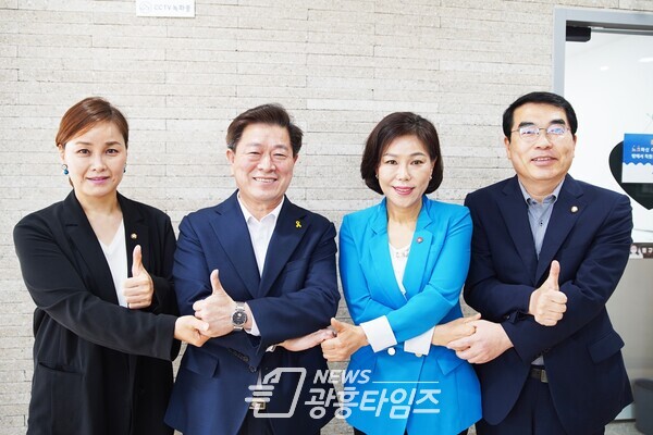 더불어민주당 광명시장선거 승리를 위한 ‘원팀 결성’(제공=박승원 예비후보사무소)