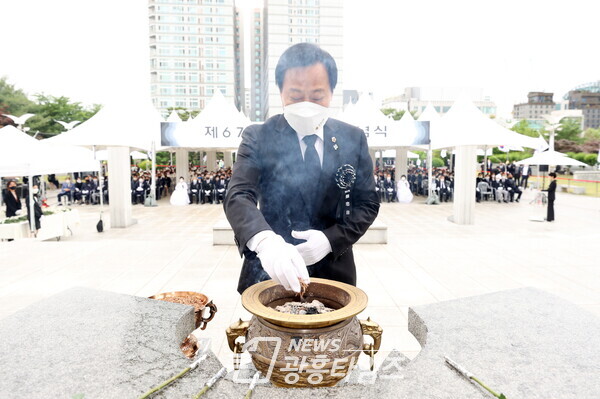 장현국 의장, 제67회 현충일 추념식 참석 (제공=경기도의회)