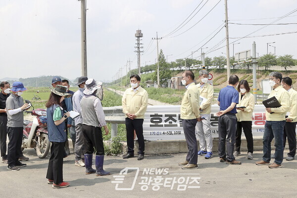 가뭄 현장 긴급 점검 시행 (제공=시흥시)