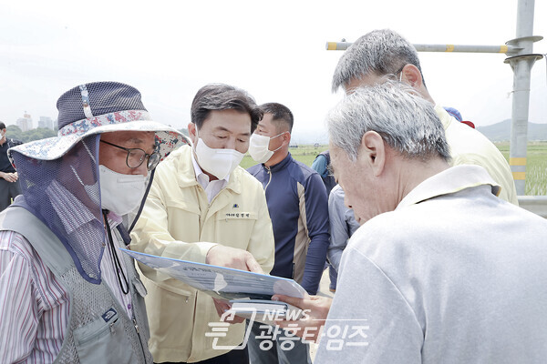 가뭄 현장 긴급 점검 시행 (제공=시흥시)