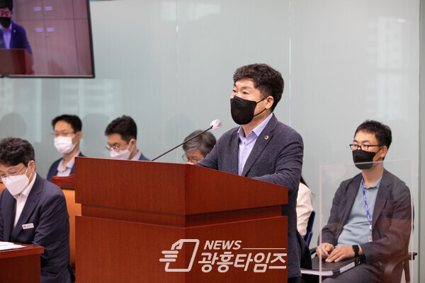 정대운 의원, 공공주택 특별법 개정 건의(제공=경기도의회)