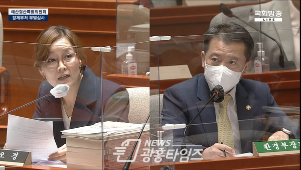환경부 장관에게 질의를 하고 있는 임오경 의원(제공=임오경 의원실) 환경부 장관에게 질의를 하고 있는 임오경 의원(제공=임오경 의원실)