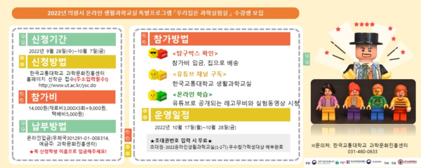  생활과학교실 수강생 모집(제공=의왕시)