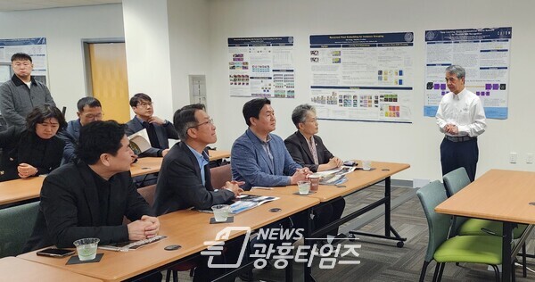 4일 어바인대학교 권영직 교수와의 만남(사진제공=시흥시) 4일 어바인대학교 권영직 교수와의 만남(사진제공=시흥시)