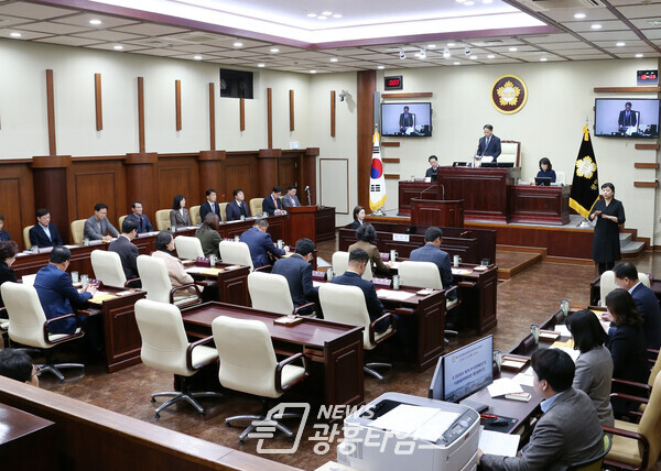 광명시의회, 제276회 임시회 개회(사진제공=광명시의회) 광명시의회, 제276회 임시회 개회(사진제공=광명시의회)
