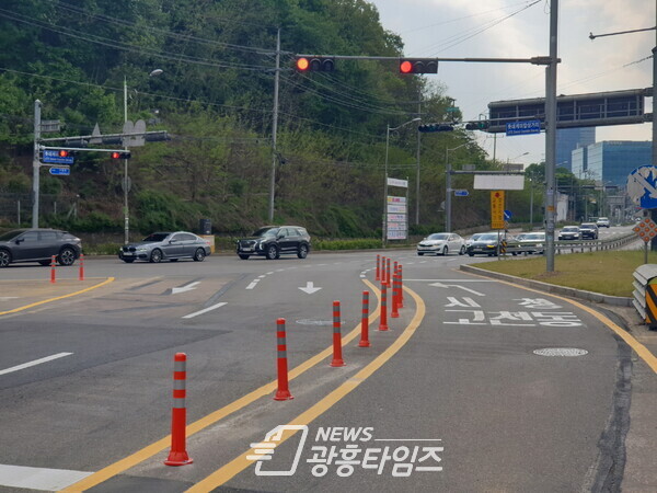  고산로확장공사 현장(사진제공=의왕시)