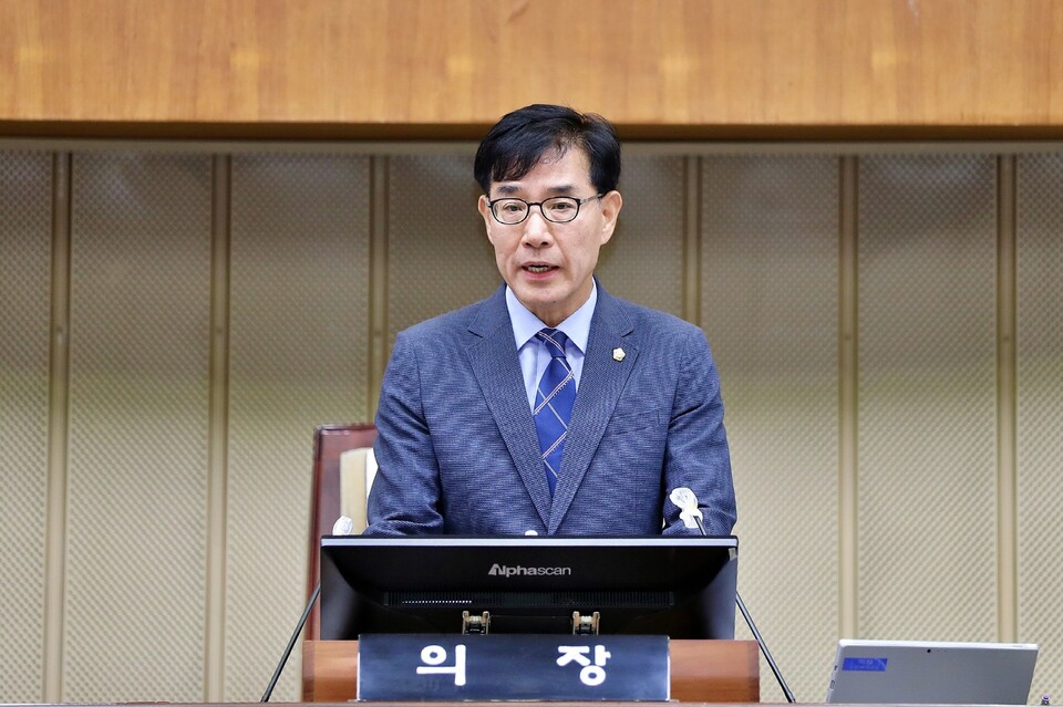 김학기 의장(사진제공=의왕시의회) 김학기 의장(사진제공=의왕시의회)