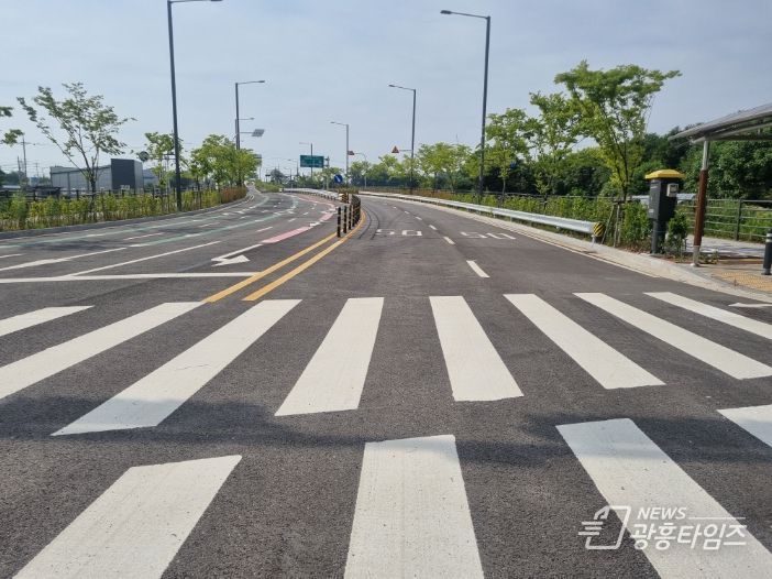 포승지구 진입도로 개통 전