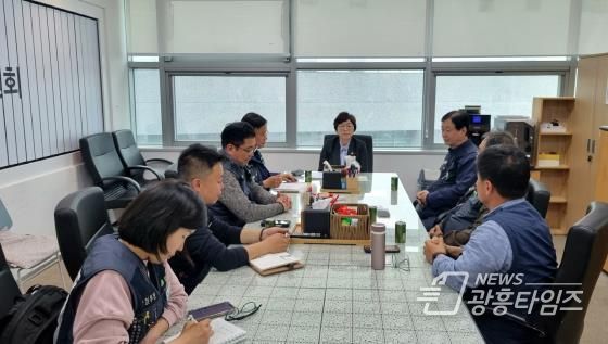 경기도의회 박옥분 의원, 건설노조 수도권남부지역본부와 정담회 개최