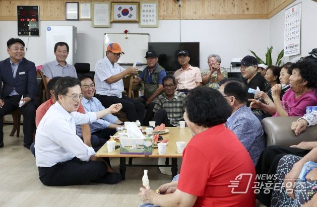 평택시 포승읍 내기1리 무더위 쉼터 방문