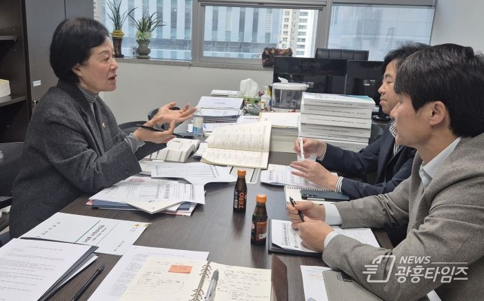 박명숙 경기도의원, 학교공간 재구조화 사업 관련 간담회 개최