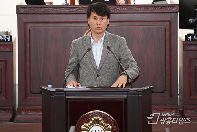 송선영 의원 5분발언 모습